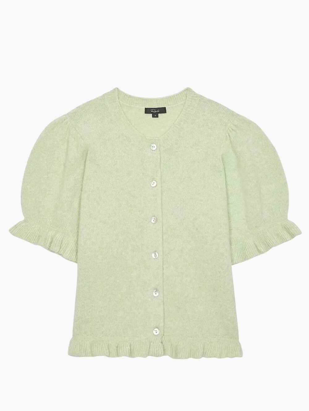 Rails Lora Ruffled Knit Crewneck Cardigan